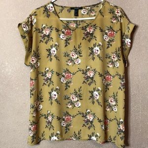 Flower print blouse